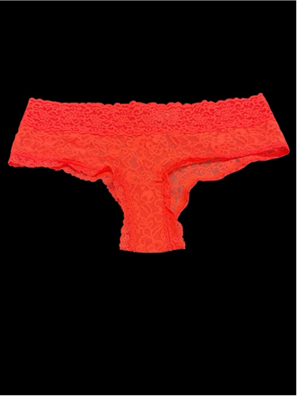 Women's Victoria's Secret Hiphugger Panties L Neon Orange
